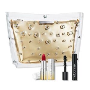 Paco Rabanne Mini Lipstick & Mascara Makeup Cosmetics with Zipper Pouch